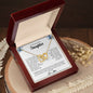 To My Beautiful Daughter | Always Keep Me In Your Heart - Interlocking Hearts necklace