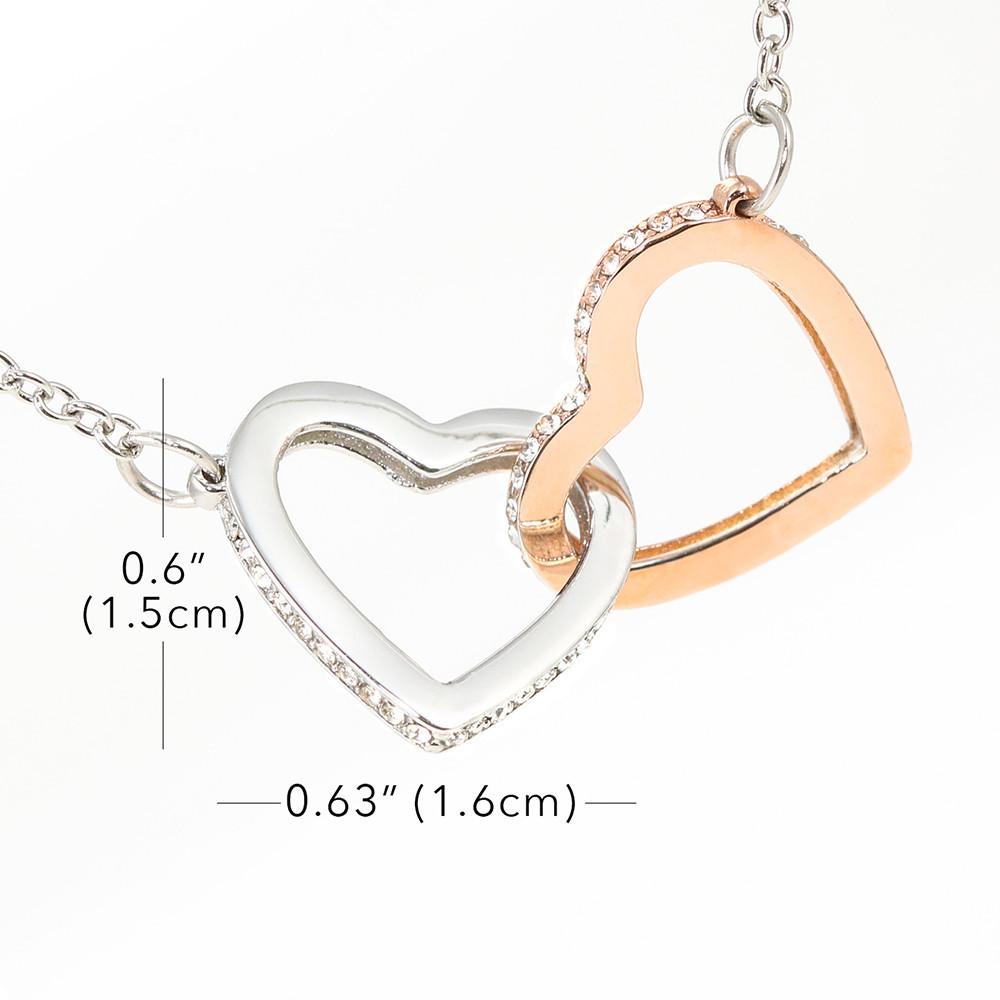 To My Favorite, To My Everything Interlocking Hearts Necklace