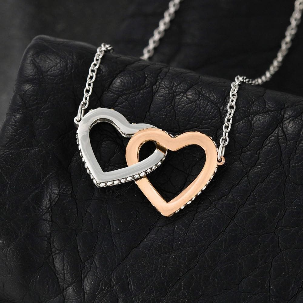 To My Favorite, To My Everything Interlocking Hearts Necklace