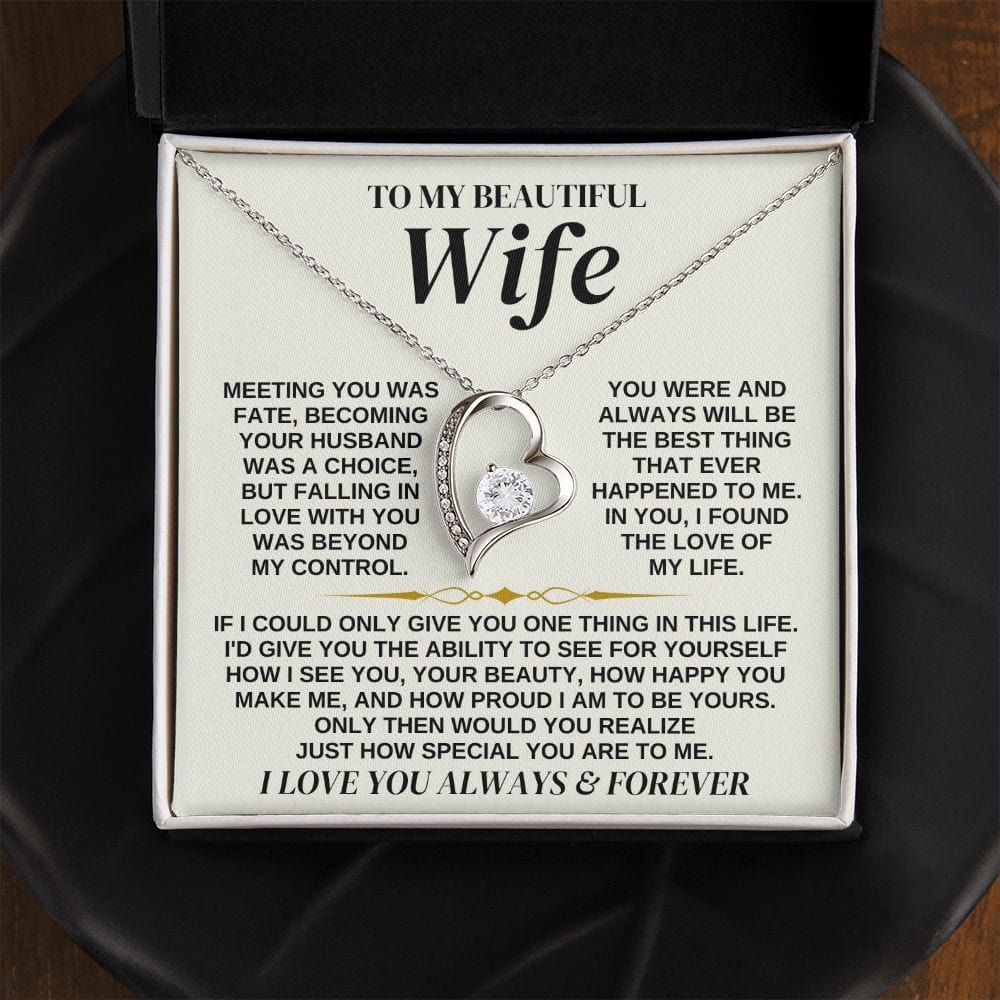 To My Beautiful Wife - Necklace Gift Set