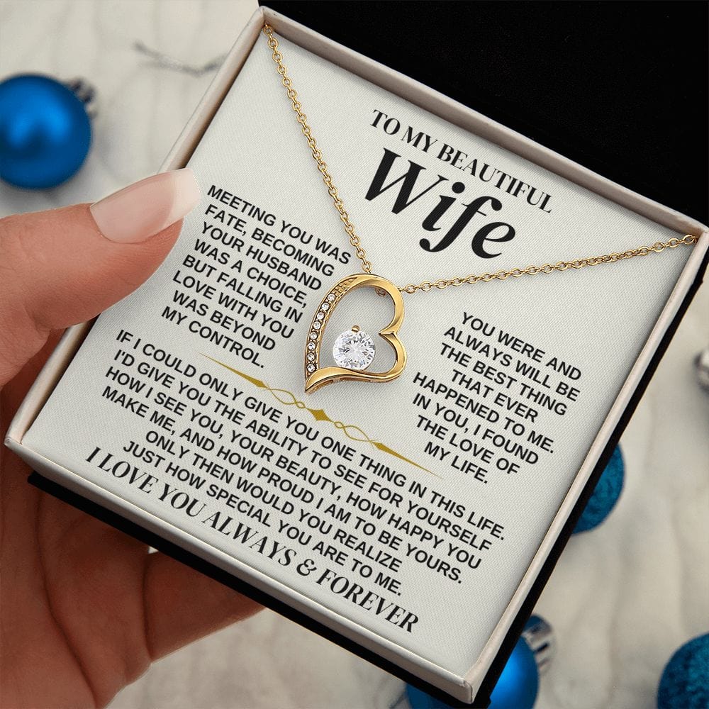 To My Beautiful Wife - Necklace Gift Set