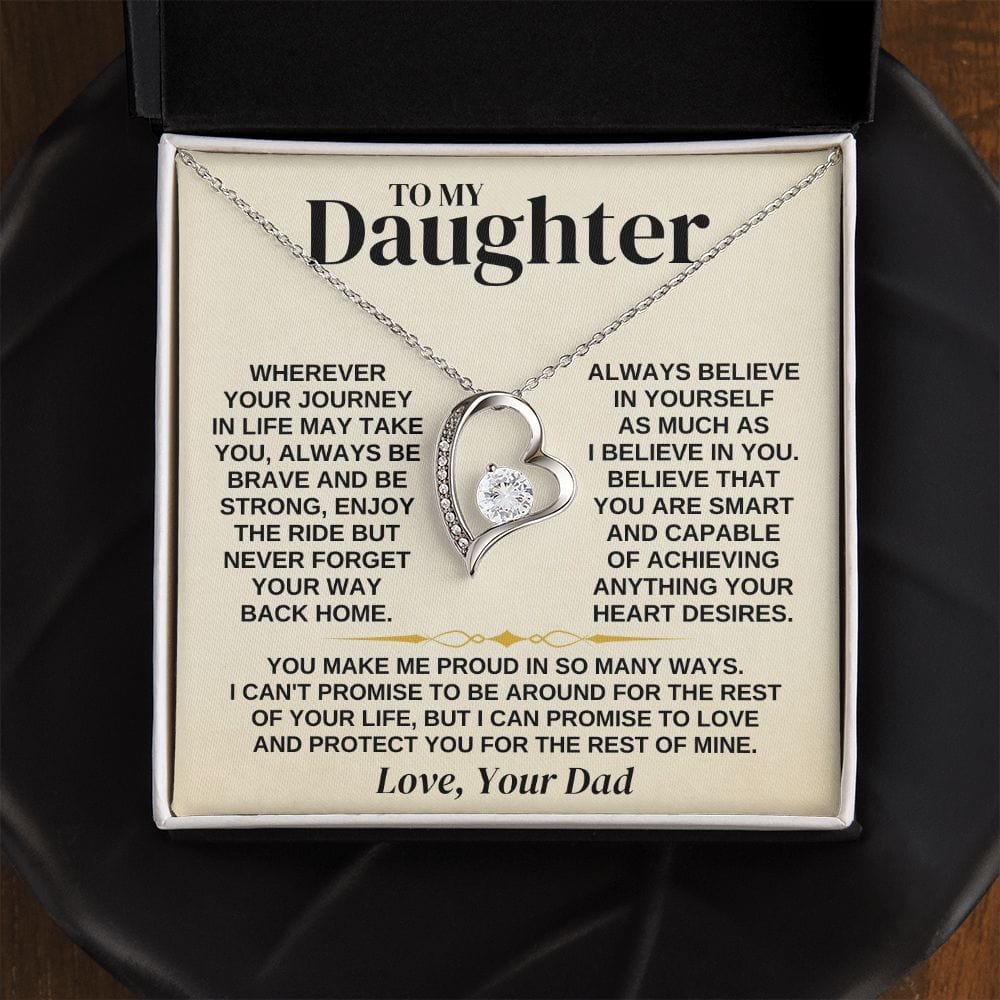 To My Daughter - Love Dad - Necklace Gift Set