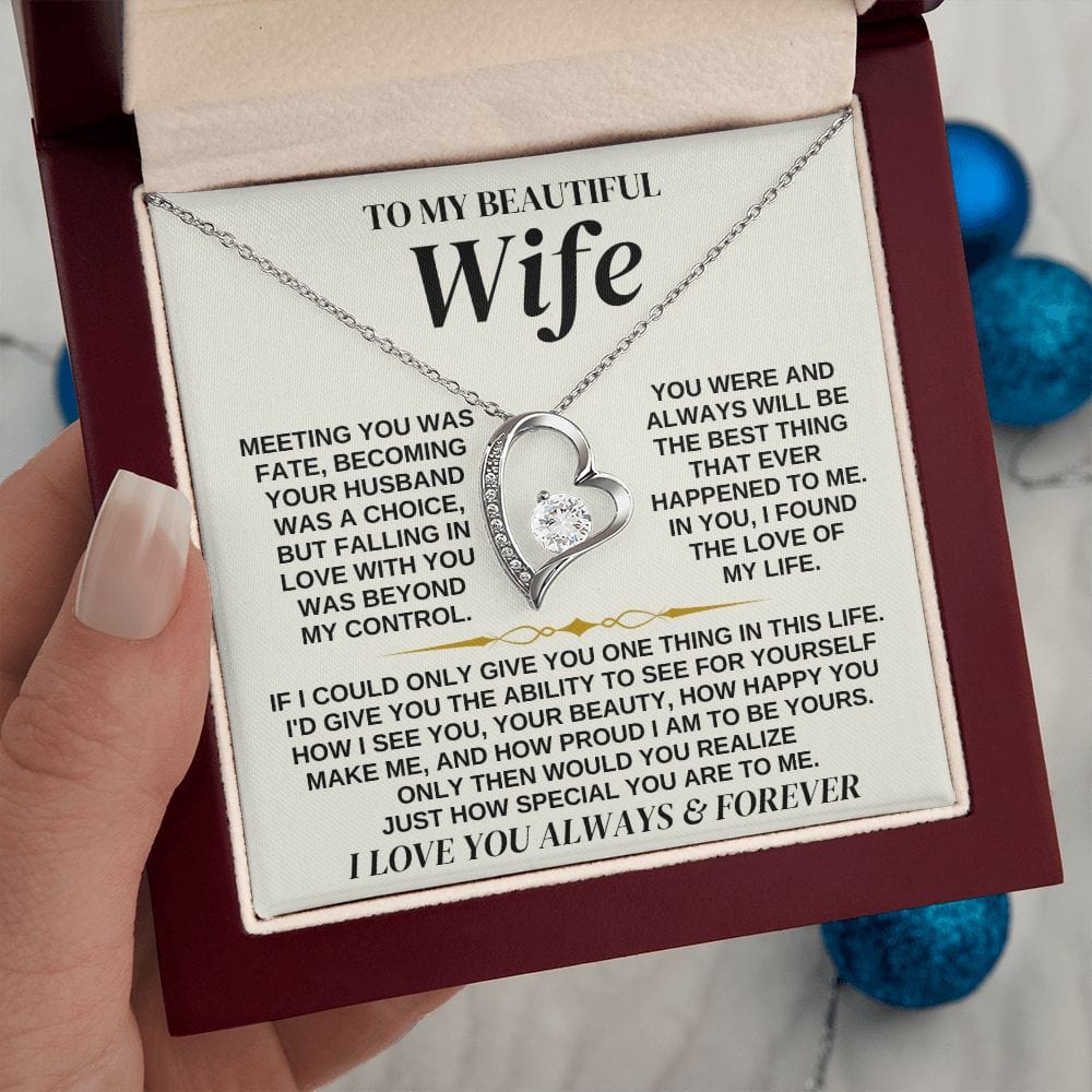 To My Beautiful Wife - Necklace Gift Set