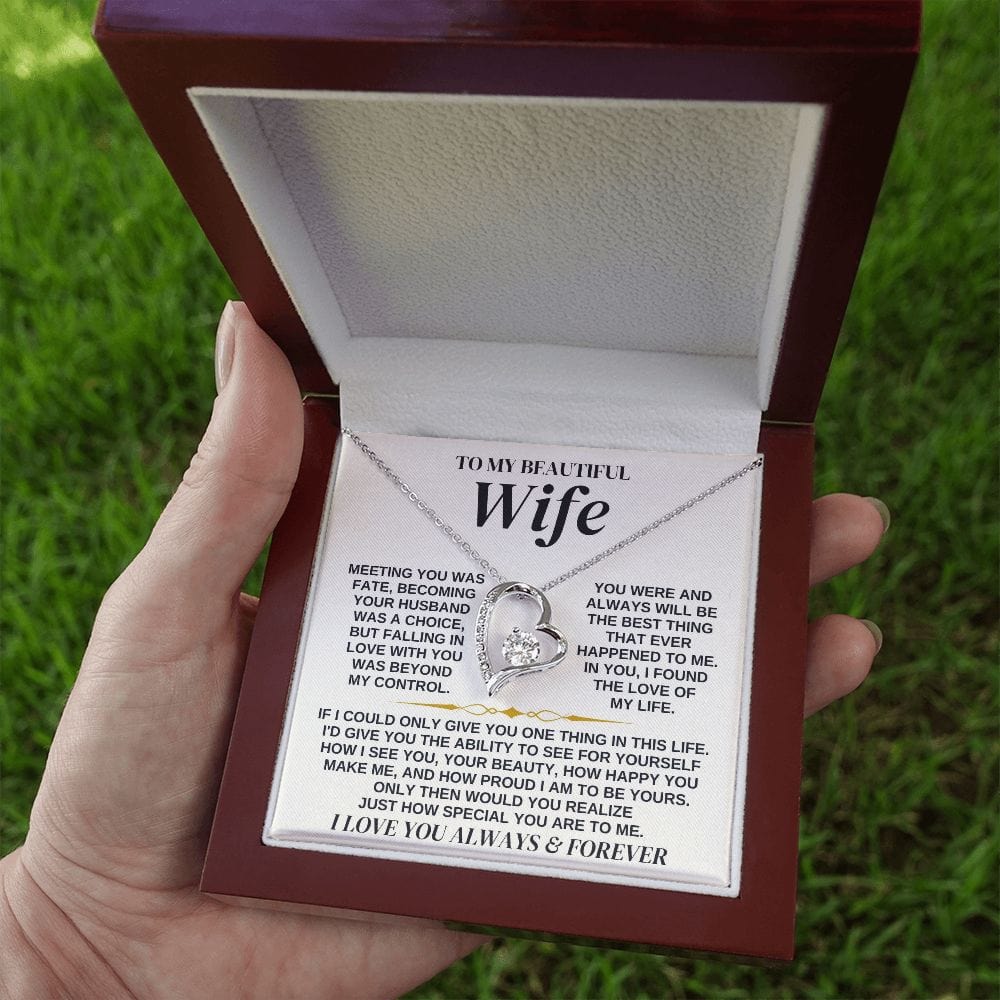 To My Beautiful Wife - Necklace Gift Set